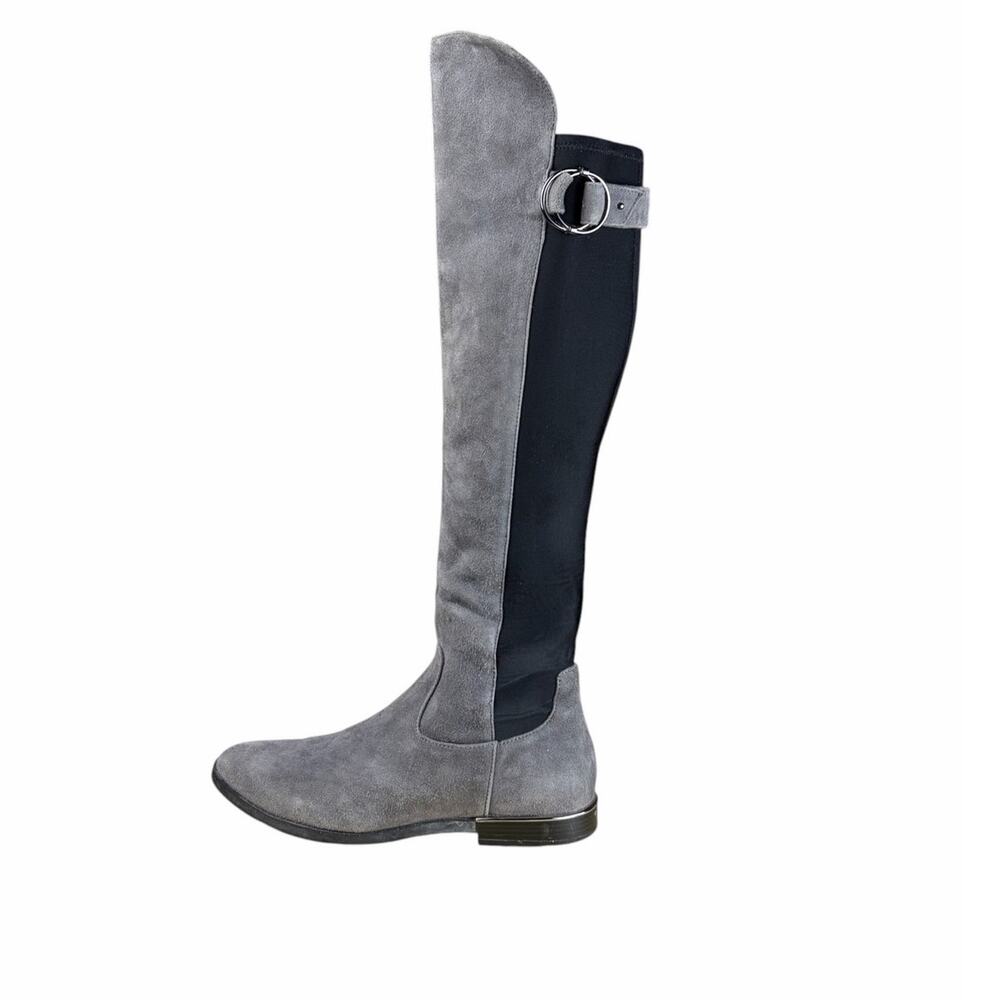 Calvin Klein Priscila Grey Suede Over The Knee Boots Women's Size 8